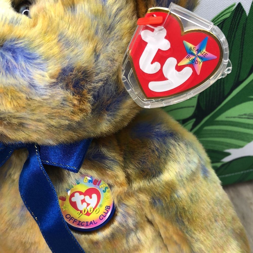 Ty Original 14” Beanie Buddy Clubby III Bear RARE NWT - Picture 2 of 16